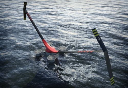 作螺旋式運動的風(fēng)力發(fā)電機能產(chǎn)生10兆瓦的電力